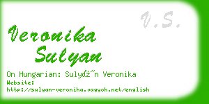 veronika sulyan business card